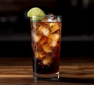 Photo of a whiskey and coke